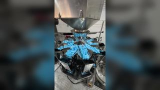 Automatische roterende premade-zakjesverpakkingsmachine voor 300 g aluinkorrels