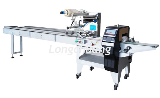 kwaliteit  KN95 Mask Horizontal Flow Pack Machine Disposable Tableware Pillow Pouch Machine fabriek